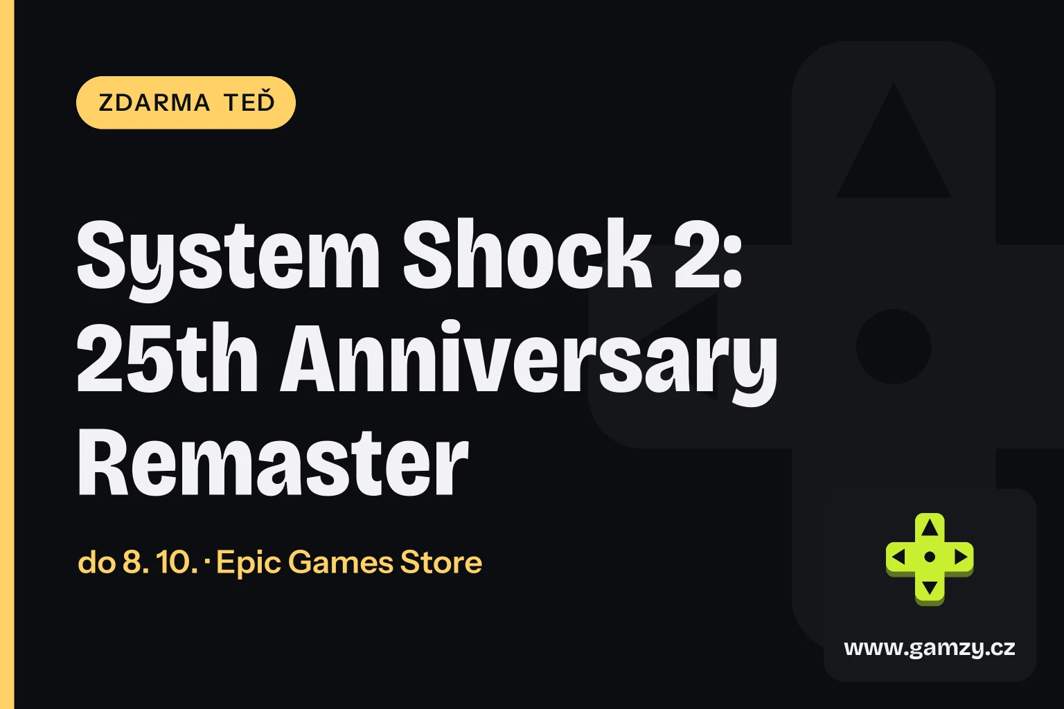 Ilustrace k článku: System Shock 2 Remaster je zdarma na Epic Games Store