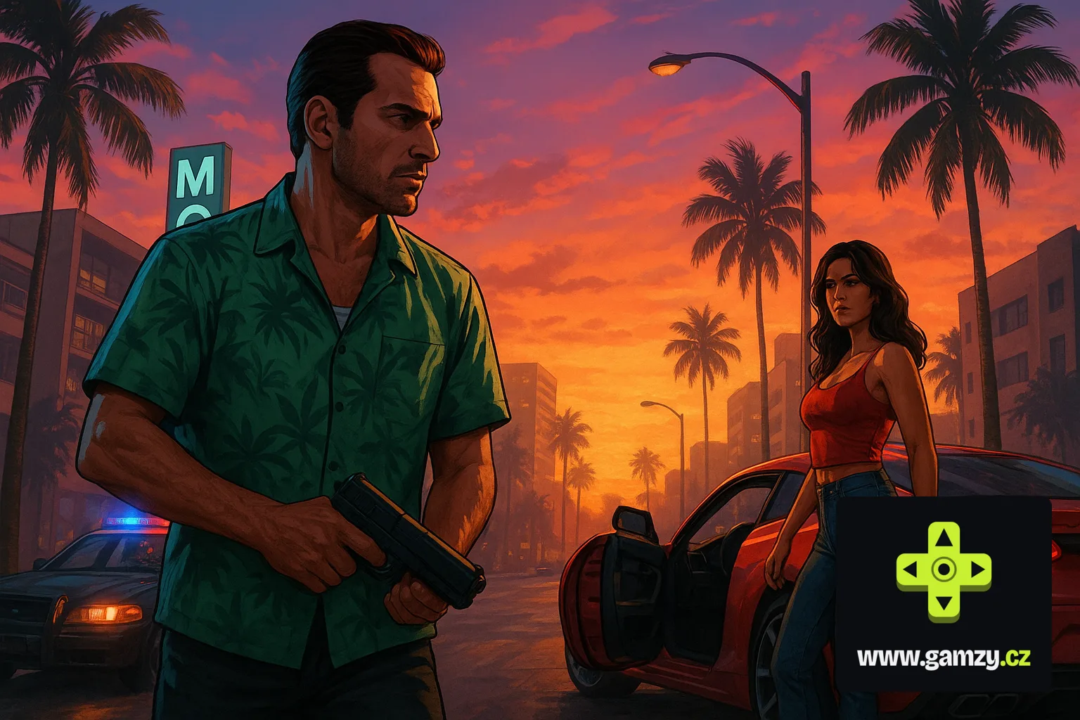 Ilustrace k článku: „Musí to být přehnanější, šílenější a přímočařejší.“ Rockstar vysvětluje, proč GTA 6 nesází na satiru skutečných událostí